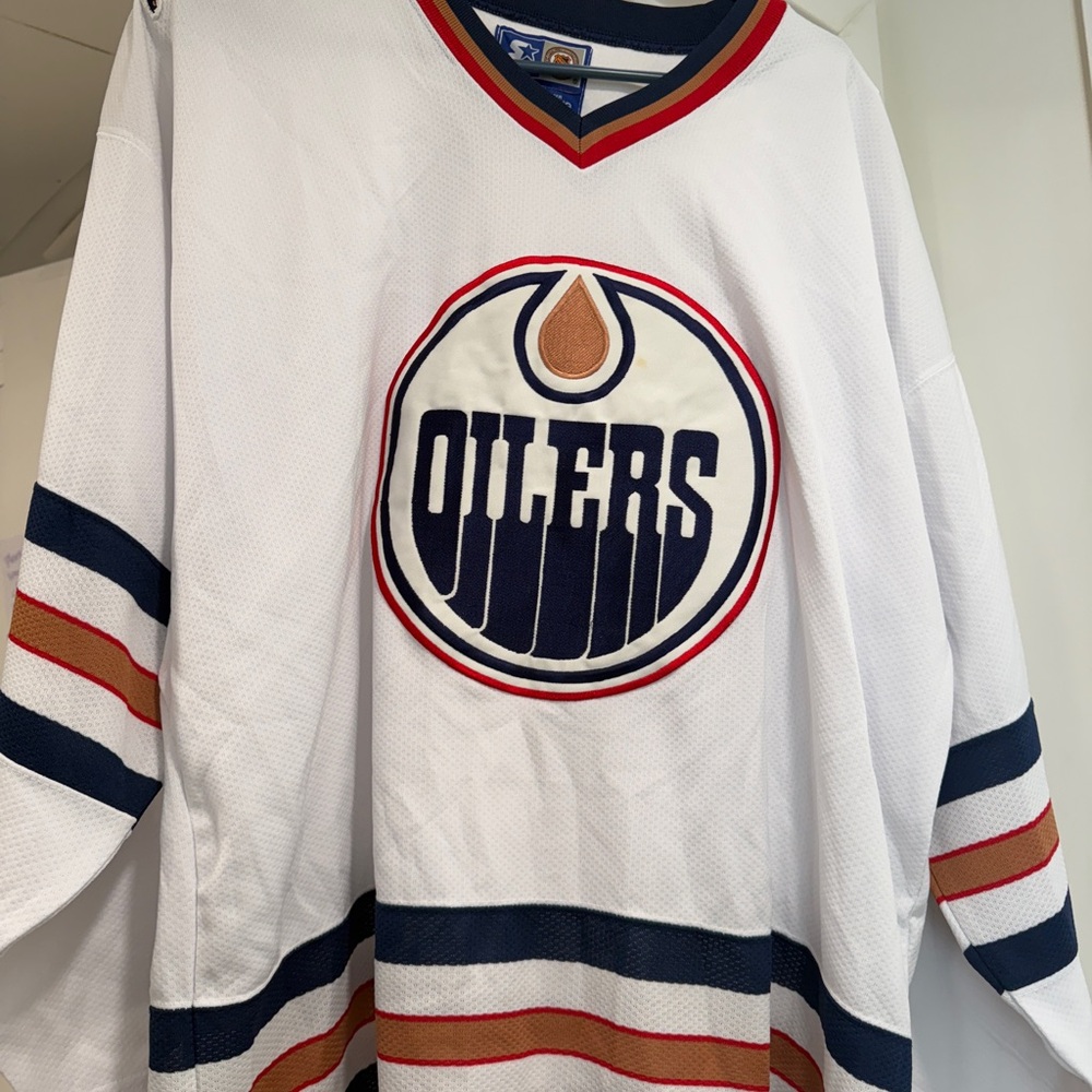 Vintage Edmonton Oilers Western Conference finals NHL jersey